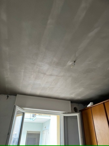 Soffitto rasato prima della finitura finale